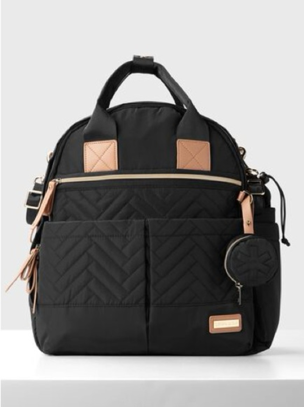 Skip Hop 6 in 1 Diaper Backpack Set in Black